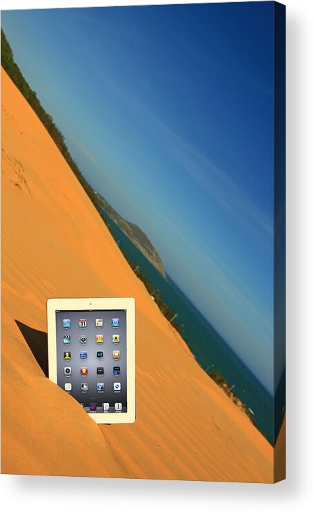 Ipad Acrylic Print featuring the photograph Goodbye Ipad by Suradej Chuephanich