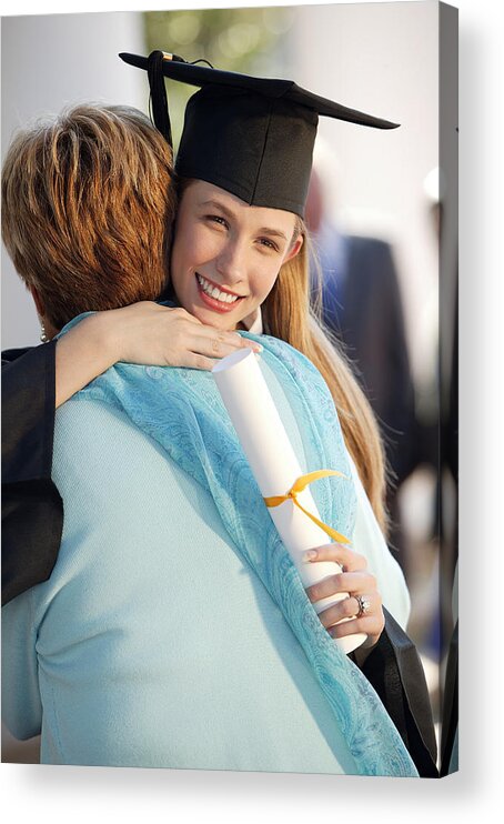 Education Acrylic Print featuring the photograph Graduate with mother by Comstock Images