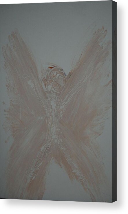 Guardian Acrylic Print featuring the painting Guardian Angel by Sirenes