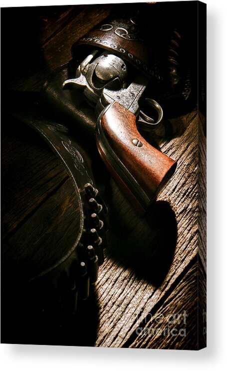 Gun Acrylic Print featuring the photograph Gunslinger Tool by Olivier Le Queinec