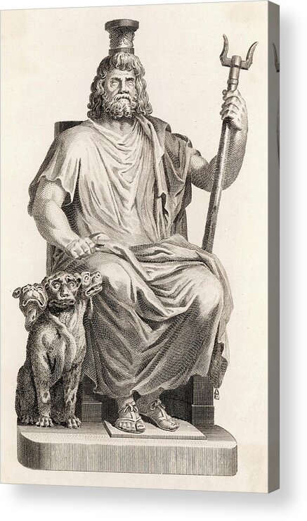 Hades Or Dis In Greek Mythology, Pluto Acrylic Print by Mary Evans Picture  Library - Fine Art America