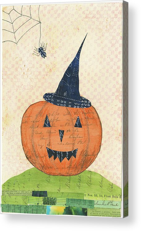 Autumn Acrylic Print featuring the painting Halloween II by Courtney Prahl