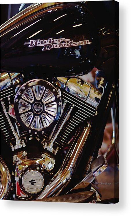 Motorcycle Acrylic Print featuring the photograph Harley Davidson Abstract by Kae Cheatham