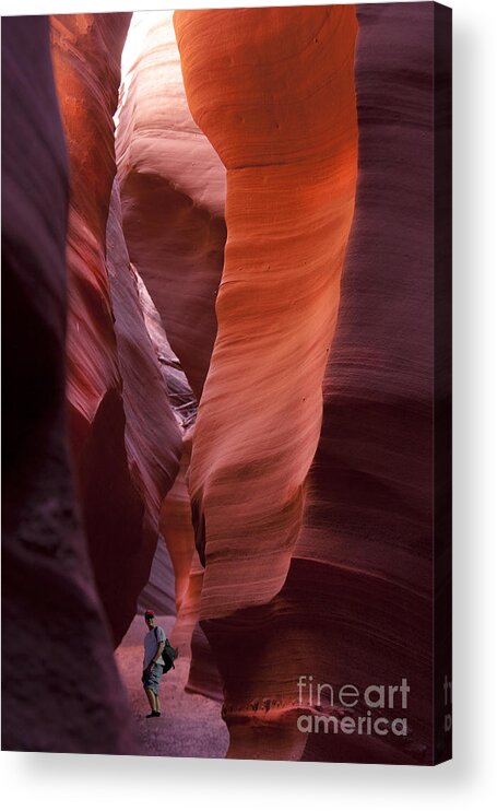 Slot Canyons Acrylic Print featuring the digital art Heaven above by Angelika Drake