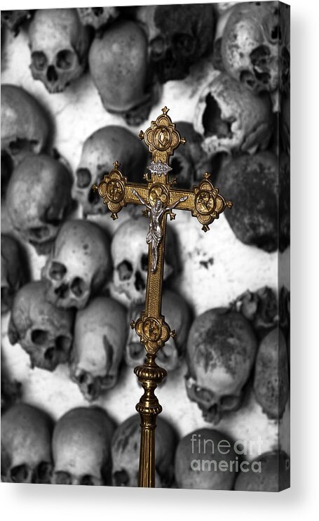 Skull Acrylic Print featuring the photograph Heaven and Hell by James Brunker