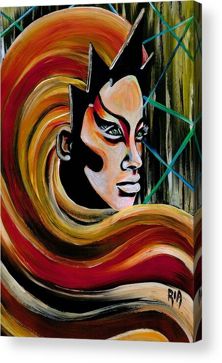 Woman Acrylic Print featuring the photograph Heroine by Artist RiA