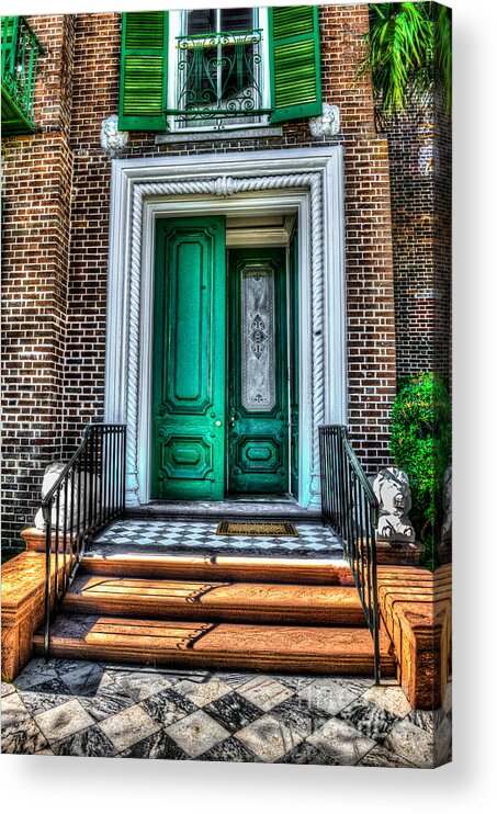 Door Acrylic Print featuring the photograph Historic Charleston SC Door by Dale Powell