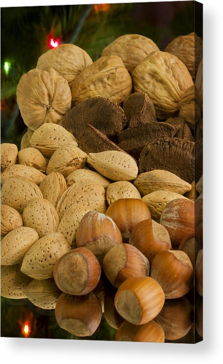 Nuts Acrylic Print featuring the photograph Holiday Nuts by Mark McKinney