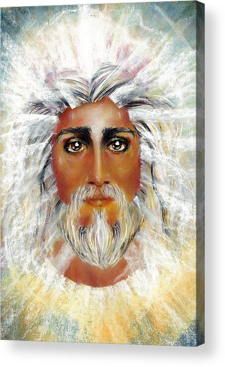 Inspirational Acrylic Print featuring the pastel Holiness by Vicki L Thomas