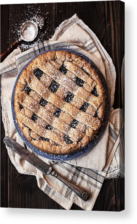 San Francisco Acrylic Print featuring the photograph Homemade Vegan Jam Tart by One Girl In The Kitchen