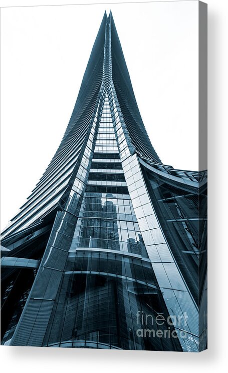 Hongkong Acrylic Print featuring the photograph Hong Kong ICC skyscraper by Luciano Mortula