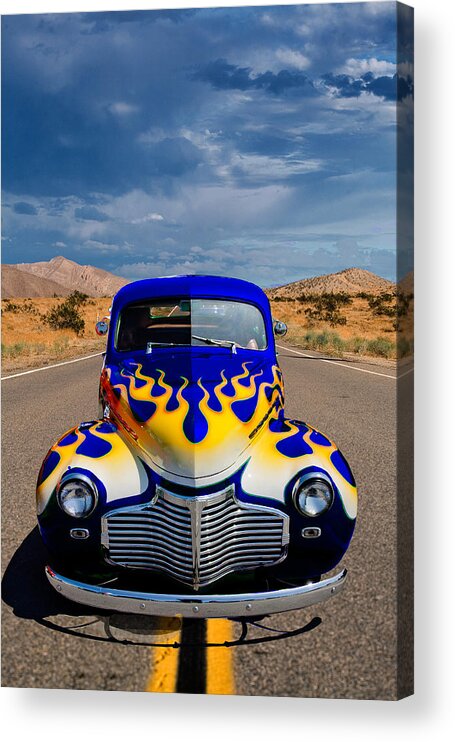 Automobile Acrylic Print featuring the photograph Hot Rod to Hell by Peter Tellone
