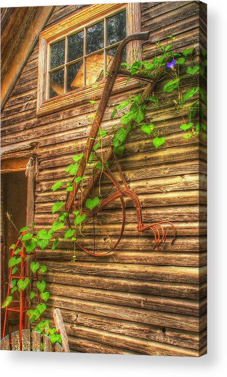 Barn Acrylic Print featuring the photograph Hung to Rest by Randy Pollard