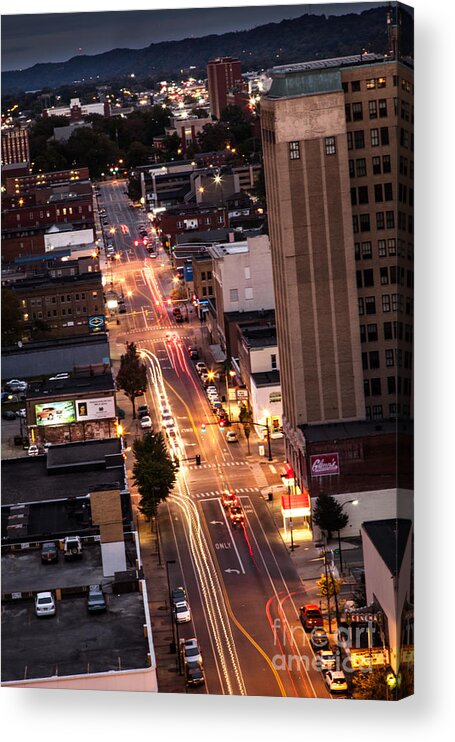 City Acrylic Print featuring the photograph Huntington After Dark by Lee Wellman