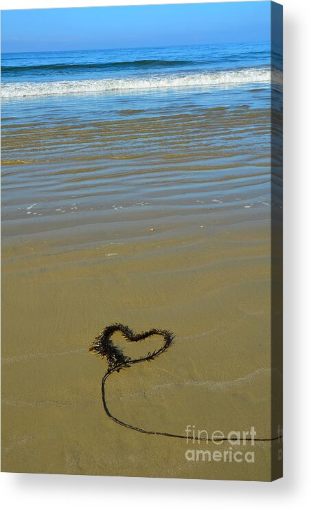 Pismo Beach Acrylic Print featuring the photograph I Love The Ocean by Debra Thompson