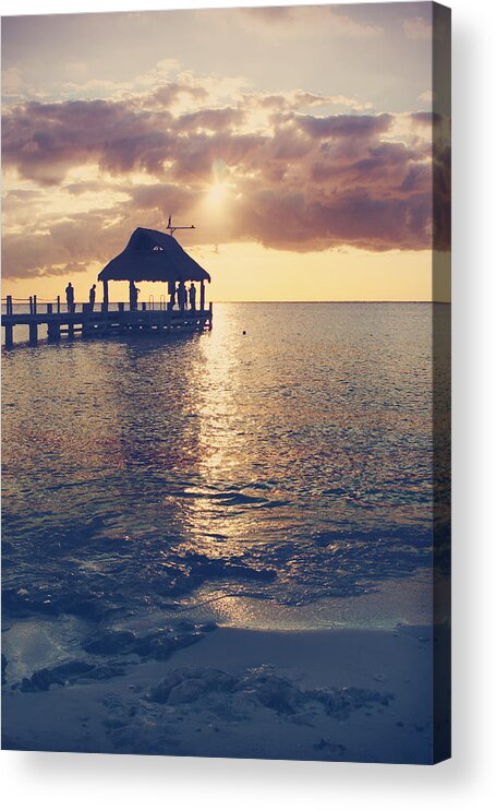 Cozumel Acrylic Print featuring the photograph I Will Feel Eternity by Laurie Search