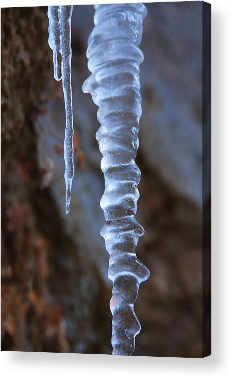 Icicles Acrylic Print featuring the photograph Icicles 2 by James Knight