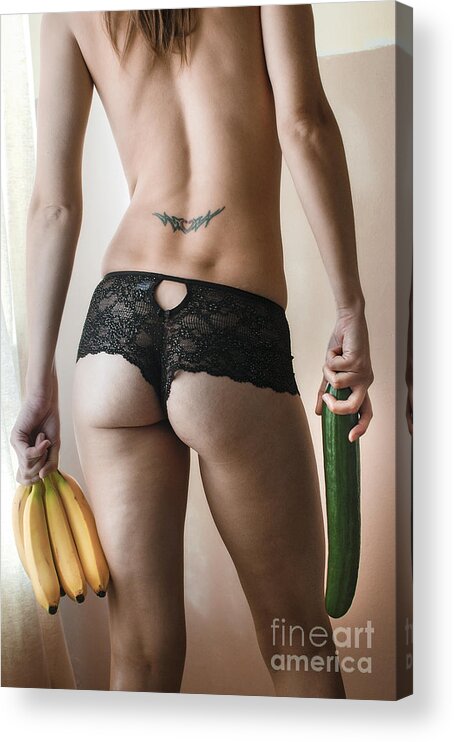 'window Light' Acrylic Print featuring the photograph I'm going bananas without you by Simon Pocklington