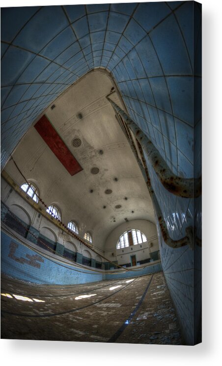 Abandoned Acrylic Print featuring the digital art In at the deep end by Nathan Wright