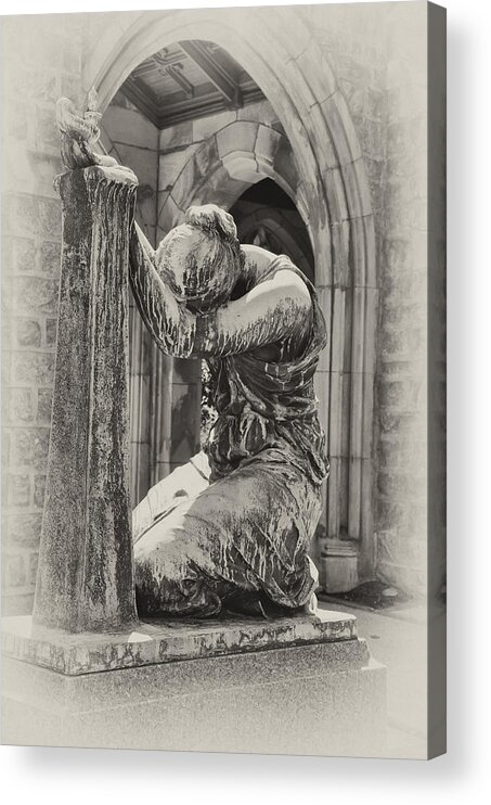 In Acrylic Print featuring the photograph In Grief by Bill Cannon