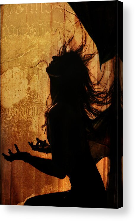 Demon Acrylic Print featuring the digital art Incubus #1 by Cambion Art
