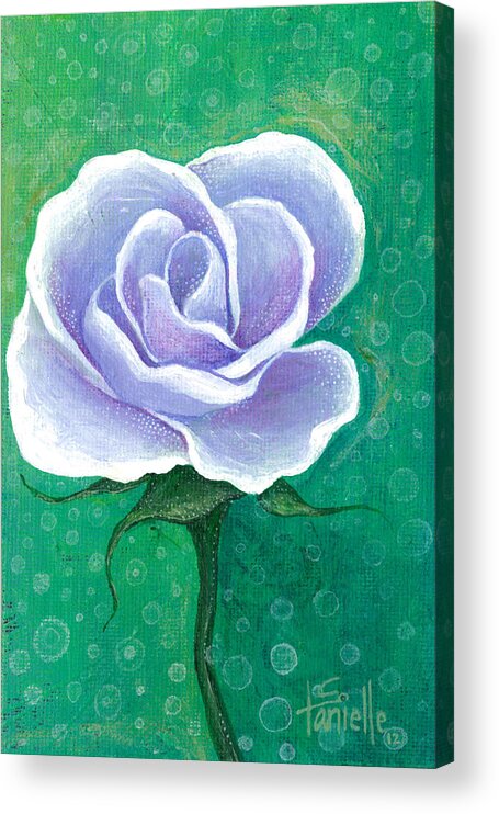 Floral Acrylic Print featuring the painting Inner Beauty by Tanielle Childers