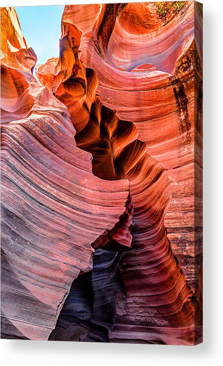 Antelope Canyon Acrylic Print featuring the photograph Into Antelope Canyon 2 by Jason Chu