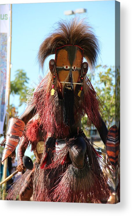 Warrior Acrylic Print featuring the photograph Island Warrior by Debbie Cundy