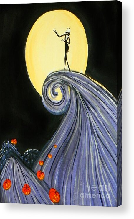 Art Acrylic Print featuring the painting Jack's Lament by Marisela Mungia