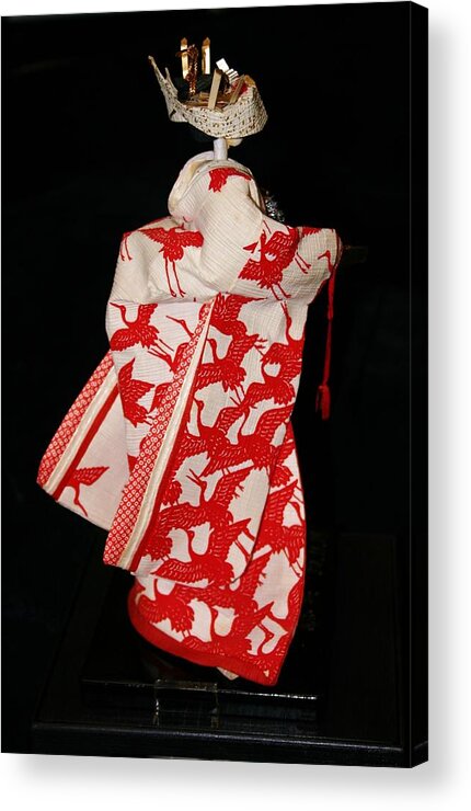 Cranes Acrylic Print featuring the photograph Japanese Bride in Paper by Craig Wood