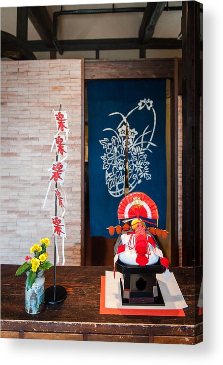Celebration Acrylic Print featuring the photograph Japanese New Year Decorations: Kagami Mochi by Yiming Chen