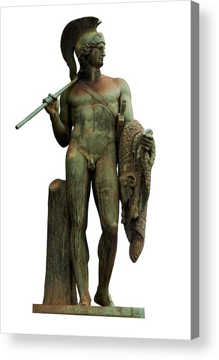 Statue Acrylic Print featuring the photograph Jason and the golden fleece by Fabrizio Troiani