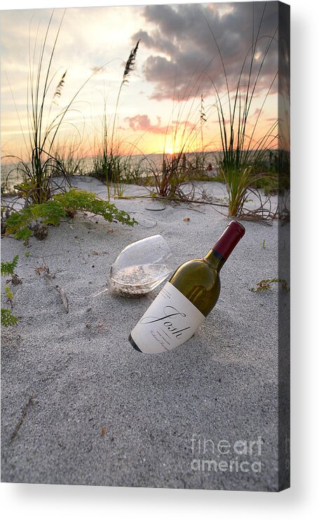 Captiva Sunset Acrylic Print featuring the photograph Josh Wine by Jon Neidert