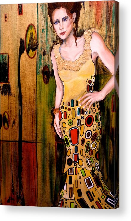 Woman Acrylic Print featuring the painting Kate by Debi Starr