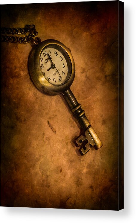 Time Acrylic Print featuring the photograph Key to Eternity by Elvira Pinkhas