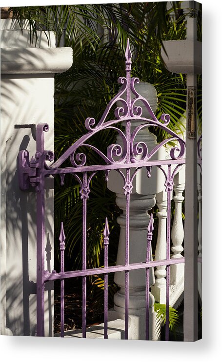 Colors Acrylic Print featuring the photograph Key West Charm by Ed Gleichman