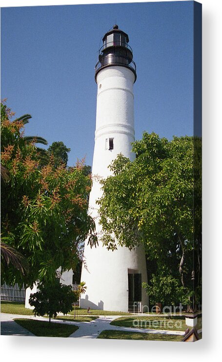 Key West Acrylic Print featuring the photograph Key West Lighthouse by Crystal Nederman