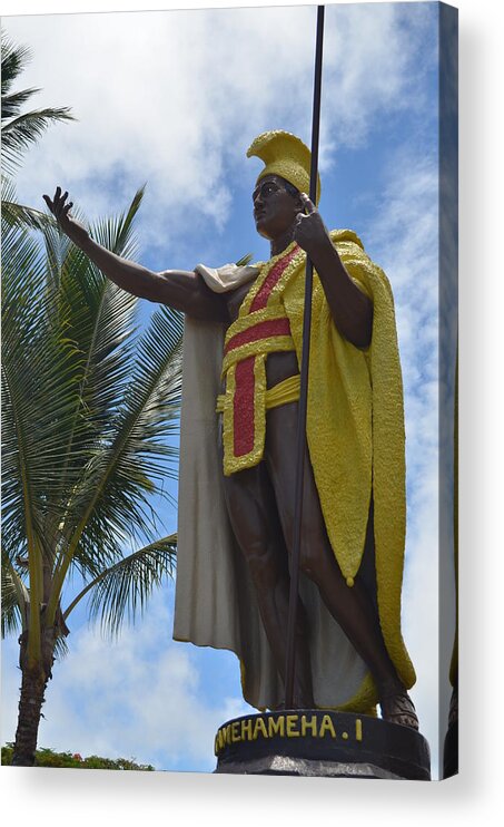 Kona Acrylic Print featuring the photograph King Kamehameha by Amy Fose