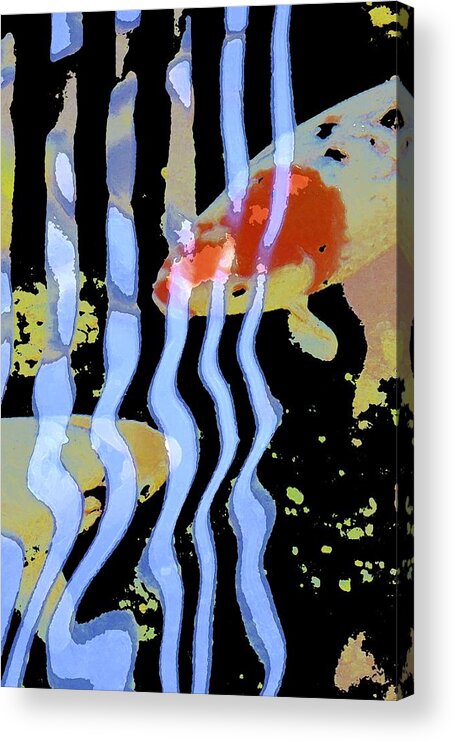 Koi Acrylic Print featuring the photograph Koi 20 by Pamela Cooper