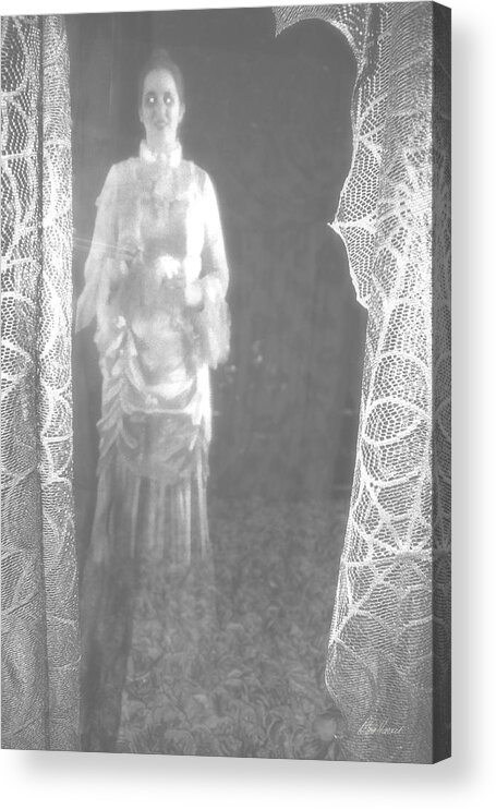 Ghost Acrylic Print featuring the photograph Lady in White by Diana Haronis