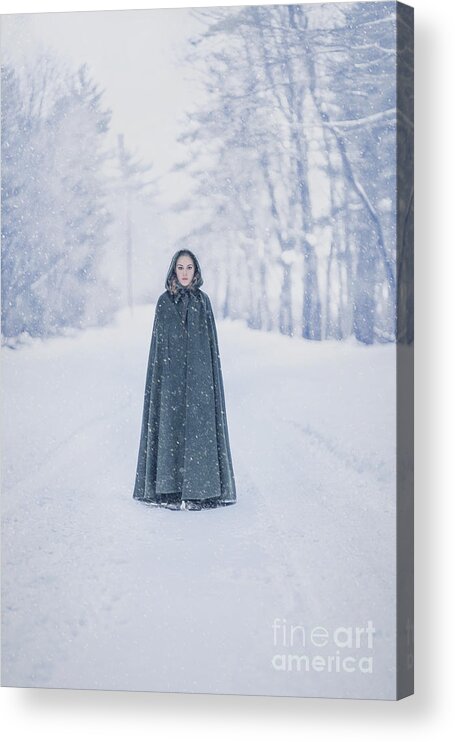 Kremsdorf Acrylic Print featuring the photograph Lady Of The Winter Forest by Evelina Kremsdorf