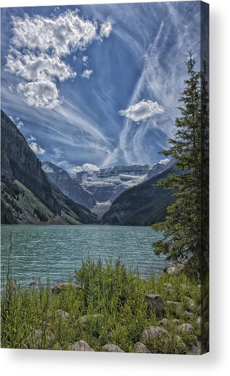 Lake Acrylic Print featuring the photograph Lake Louise Alberta Canada by Bert Peake