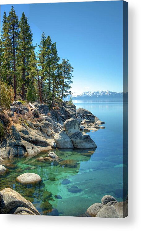 Scenics Acrylic Print featuring the photograph Lake Tahoe, The Rugged North Shore by Ed Freeman