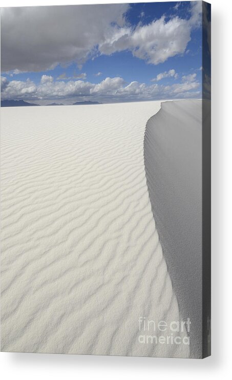 White Sand Dunes Acrylic Print featuring the photograph New Mexico Land of Dreams 1 by Bob Christopher