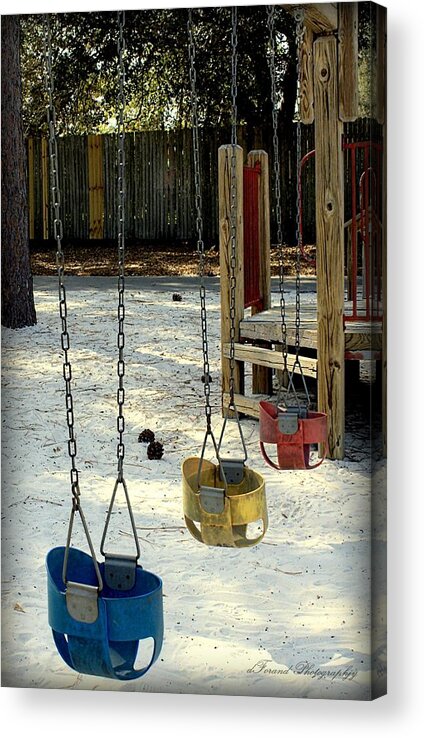Swing Acrylic Print featuring the photograph Let's Swing by Debra Forand