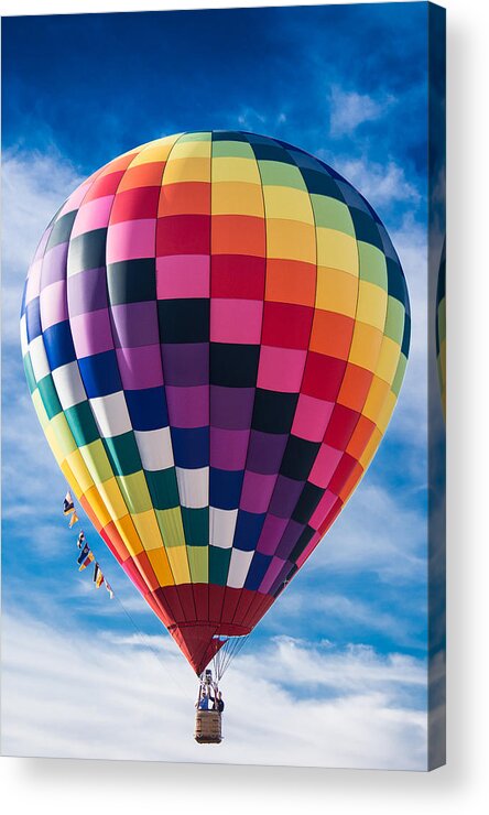 Hot Air Balloon Acrylic Print featuring the photograph Let's Take A Ride by Parker Cunningham