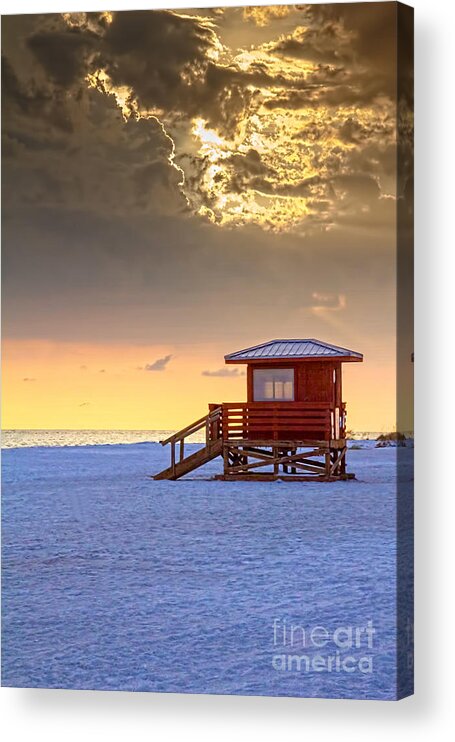 Clouds Acrylic Print featuring the photograph Life Guard 1 by Marvin Spates