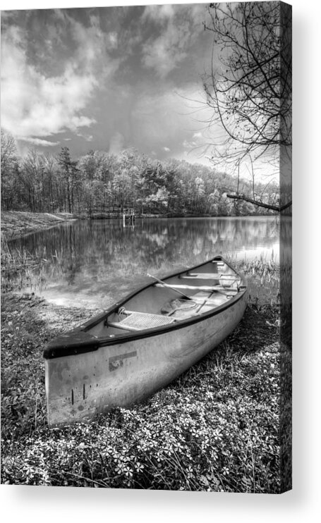 Appalachia Acrylic Print featuring the photograph Little Bit of Heaven Black and White by Debra and Dave Vanderlaan