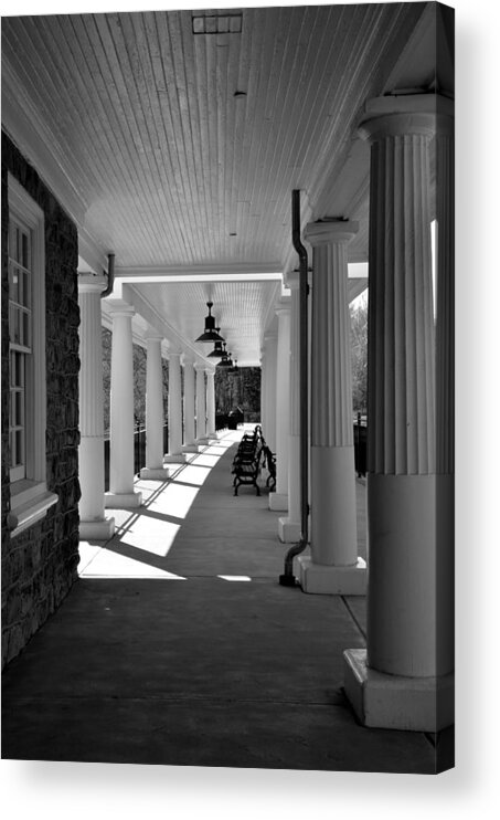 Trains Acrylic Print featuring the photograph Lonely Train Station at Valley Forge by Kathi Isserman