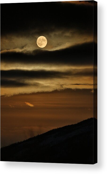 Moon Acrylic Print featuring the photograph Long Nights Moon by Pekka Sammallahti
